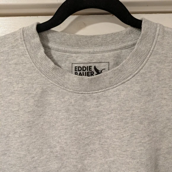 Eddie Bauer Men's Light Gray Crewneck Sweater - Picture 2 of 6